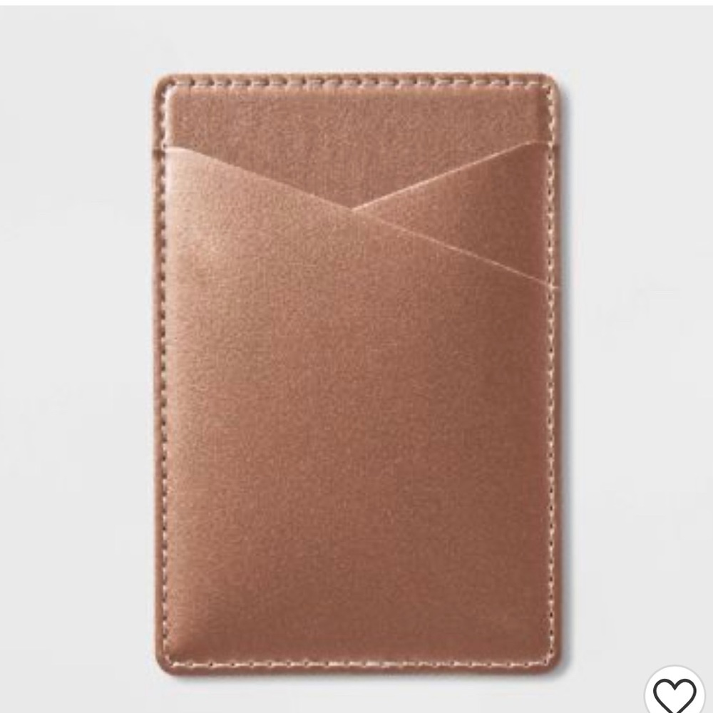 Heyday Cell phone wallet pocket- metallic gold